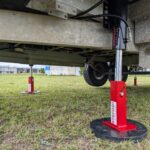 Close up shot of Redfoot Hydraulic flip legs