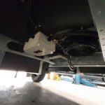 Redfoot Levelling - The underside of a car featuring the Redfoot Levelling Fiat ‘AutoLift’ System.