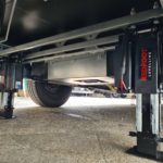Redfoot Levelling - The underside of a truck with a Redfoot Levelling Fiat ‘AutoLift’ System.