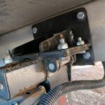 Close-up of chassis mount bracket